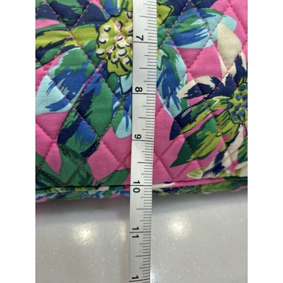 Vera Bradley Tropical Paradise Hipster Crossbody Bag Purse Pink Green Floral - Picture 4 of 7